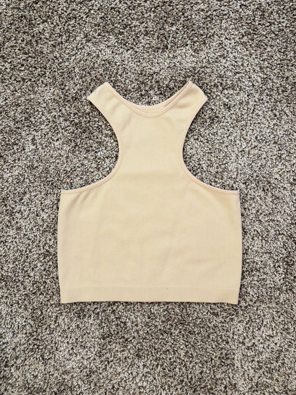 Ribbed Racerback Crop Top - Picture 2 of 4